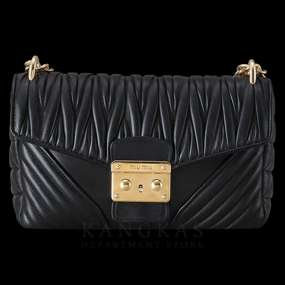 MIU MIU(USED)미우미우 5BD062 나파 바이커 퀄팅 체인백